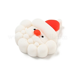 クリスマステーマの不透明樹脂デコデンカボション  サンタクロース  26x22x7mm&nbsp;CRES-B022-06K