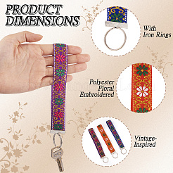 3Pcs Polyester Ribbon Pendant Decoration&nbsp;HJEW-TAC0065