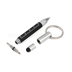 Aluminum Practical 6-in-1 Keychain Pen&nbsp;AJEW-R004-01P-04
