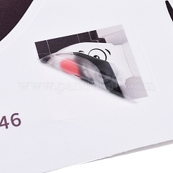 面白い表情のPVC防水粘着ステッカー  壁のステッカー  ココナッツブラウン  300x295x0.2mm&nbsp;STIC-K001-02