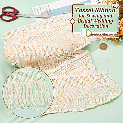 16 Yards Cotton Lace Ribbon Edge Trimmings&nbsp;OCOR-WH0092-24