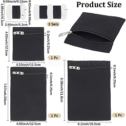 3Pcs 3 Styles Canvas Cloth Organizer Bags&nbsp;AJEW-CY0002-60A
