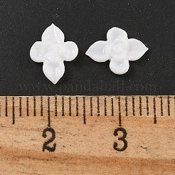 （訳あり商品：黄ばみ）樹脂カボション  ネイルアートの装飾の付属品  花  ベージュ  7x9x2mm&nbsp;MRMJ-XCP0001-64B