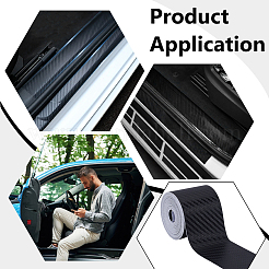 10M PVC Car Auto Fibre Sticker Vinyl Wrapping Film&nbsp;DIY-WH0128-48A