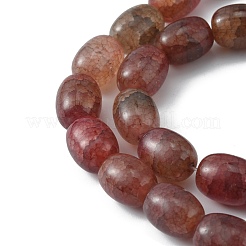 Imitation Cracked Jade Glass Beads&nbsp;GLAA-WH0032-05B