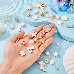 36Pcs 18 Styles Handmade Porcelain Beads&nbsp;PORC-TA0001-41