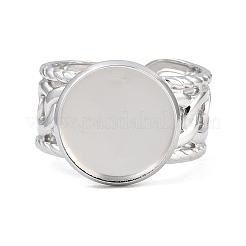 304 Stainless Steel Cuff Ring Components&nbsp;SA-CBA82C8-01D-P