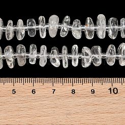 天然石クオーツクリスタルビーズ連売り  ナゲット  7.5~13x6~13x2~5mm  穴：0.9mm  約68~86個/連  15.35~15.75''（39~40センチメートル）&nbsp;GG-CBA3A44-B02-01