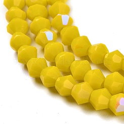 Opaque Solid Color Imitation Jade Glass Beads Strands&nbsp;GLAA-F029-P4mm-D05