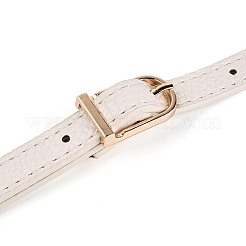Puレザーショルダーストラップ  合金回転式ナスカン付き  バッグストラップ用交換アクセサリー用  古いレース  109.5~127.5x1.2cm&nbsp;FIND-WH0060-33B
