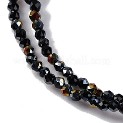 Electroplate Glass Beads Strands&nbsp;EGLA-H107-01A-HP01