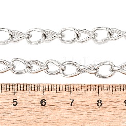 6mm 304ステンレススチール製キューバンリンクチェーンネックレス（女性用）  変色しない  ステンレス鋼色  18-1/4インチ（46.4cm）&nbsp;NJEW-B145-01P
