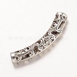 チベット風合金チューブビーズ  アンティークシルバー  36.5x6x5mm  穴：3mm&nbsp;PALLOY-K226-01AS