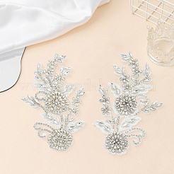 Polyester with Glass Rhinestone Sewing Decorate&nbsp;DIY-WH20032-138A