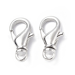 Eco-Friendly Rack Plating Brass Lobster Claw Clasps&nbsp;KK-F845-13P