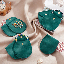 Velvet Jewelry Flap Pouches&nbsp;TP-WH0007-13G-01