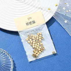シェグレイスの真鍮ビーズ  カドミウムフリー＆ニッケルフリー＆鉛フリー  キューブ  18KGP本金メッキ  4x4x4mm  穴：2.5mm&nbsp;XGRPCN840-227G