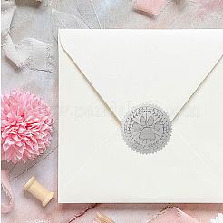 34 Sheets Silver Foil Embossed PET Picture Sticker&nbsp;DIY-WH0528-019