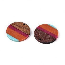 Resin & Walnut Wood Pendants&nbsp;RESI-T057-40