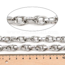 304ステンレスロープチェーン  溶接されていない  スプールで  ステンレス鋼色  13.5x10x2.5mm&nbsp;CHS-C022-01P
