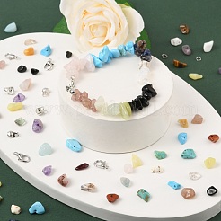 Gemstone Chip Beads Kit for DIY Jewelry Set Making&nbsp;DIY-FS0002-20