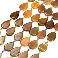 Natural Banded Agate/Striped Agate Beads Strands&nbsp;GG-CBAE0EB-01A-09