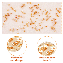 150Pcs Brass Hollow Beads&nbsp;KK-HY0001-69