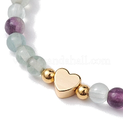 Natural Mixed Gemstone Round Beaded Stretch Bracelets&nbsp;BJEW-JB10234