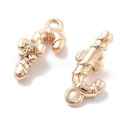 Micro Pave Clear Cubic Zirconia Pendants&nbsp;KK-M102-04G