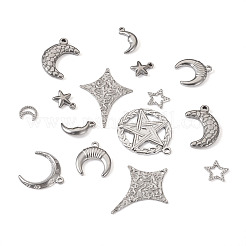 18Pcs 9 Styles 304 Stainless Steel Pendants&nbsp;STAS-TA0001-84