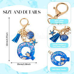 Star Resin & Shell Keychains&nbsp;KEYC-TAC00087-01Q