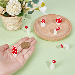 7Pcs 7 Styles Ceramic Mushroom Display Decorations&nbsp;DJEW-GF0001-99