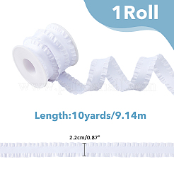 10 Yards Polyester Pleated Edged Ribbon for Clothing Decoration&nbsp;DIY-FI0001-13H