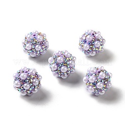 Polymer Clay Rhinestone Beads&nbsp;RGLA-D050-01F