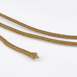 ナイロン編組糸  ジュエリー製作やマクラメ工芸用の中国結び紐  シエナ  0.8mm  約49.21ヤード（45m）/ロール&nbsp;NWIR-K022-0.8mm-04