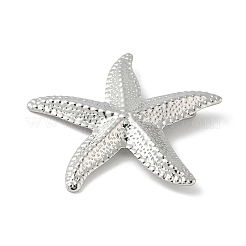 304ステンレスペンダント  ヒトデ  ステンレス鋼色  43.5x43x7mm  穴：5.5x3mm&nbsp;STAS-D376-11B-P