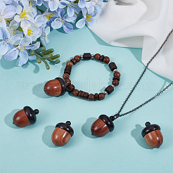 5Pcs Disconnectable Wood Pendants&nbsp;HJEW-SC0002-53