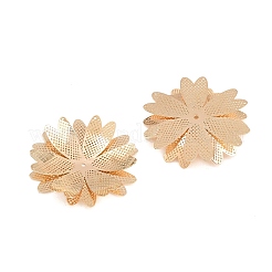 真鍮フィリグリーカボション  花  ライトゴールド  28x27x4.5mm&nbsp;KK-CBACEE9-02B-KCG