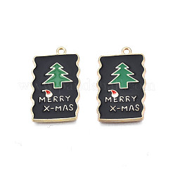 Rack Plating Alloy Enamel Pendants&nbsp;ENAM-N055-141