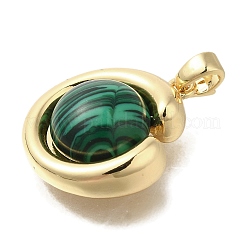 Synthetic Malachite Pendants&nbsp;KK-K388-01G