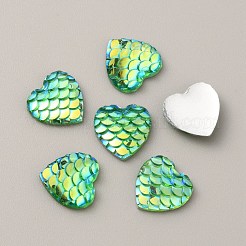 Opaque Resin Cabochons&nbsp;CRES-WH0013-05F