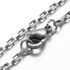Tarnish Resistant 316 Surgical Stainless Steel Box Chain Bracelets&nbsp;X-BJEW-JB01865