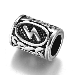304 Stainless Steel European Beads&nbsp;OPDL-G010-07AS-05B