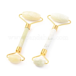 Natural New Jade Brass Face Massager&nbsp;MRMJ-G009-37G
