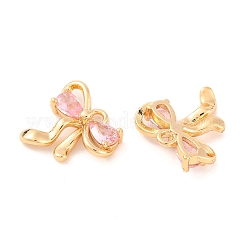 Brass Micro Pave Cubic Zirconia Charms&nbsp;KK-S389-03G-01