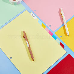 Paper Discbound Notebook Index Divider Sheets&nbsp;AJEW-WH0314-735