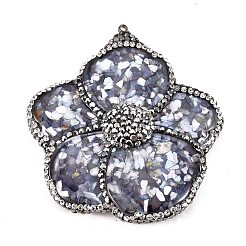 Natural Gemstone & Shell Pendants&nbsp;G-XCP0006-14