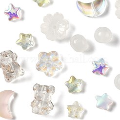 122Pcs 8 Styles Electroplate Transparent Glass Beads Sets&nbsp;EGLA-FS0001-51
