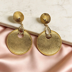 Vintage Zinc Alloy Dangle Stud Earrings&nbsp;WG73FB2-01