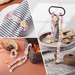 34Pcs Printed Schima Wood Beads Sets&nbsp;WOOD-FS0002-47